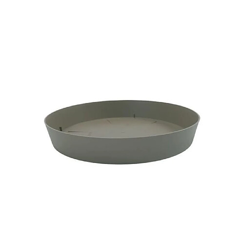 Plastiken Plateau pour Pot a fleurs 24 Cm Collection TES- Taupe