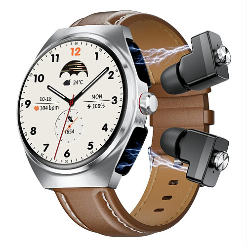 Yonis Montre Connectée Écouteurs Bluetooth Intégrés