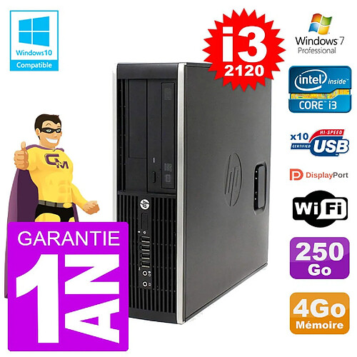 PC HP 6200 SFF Intel i3-2120 RAM 4Go Disque 250Go Graveur DVD Wifi W7 · Occasion