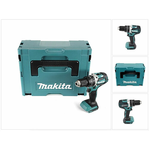 Makita DHP 484 ZJ 18V Brushless Li-Ion Perceuse visseuse à percussion sans fil avec boîtier Makpac - sans Batterie ni Chargeur