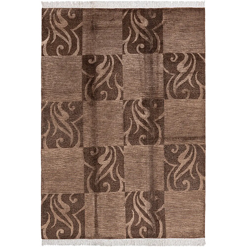 Vidal Tapis de laine 244x170 brun Darya