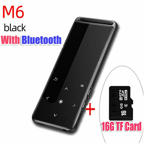 M6 Lecteur Mp3Mp4 Sans Perte Compatible Bluetooth 10 Réglage De La Luminosité Mp5Mp6 Baladeur Radio 16G