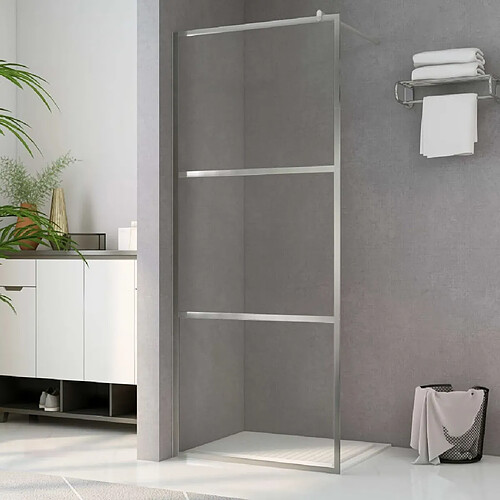 Maison Chic Paroi de douche | Écran de douche | Cloison de douche à l'italienne à verre ESG transparent 100x195cm -GKD53749