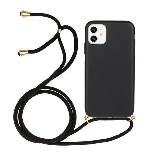 Coque en TPU souple avec sangle multifonction noir pour votre Apple iPhone 11 6.1 pouces