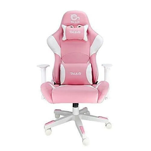 Talius Technology TAL-Dragonfly Siège Gamer Polyuréthane Moderne Avec Roulettes Hauteur Réglable Rose