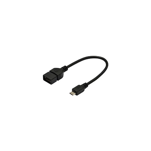 DIGITUS Câble adaptateur USB 2.0, micro USB-B - USB-A, 0,2 m ()