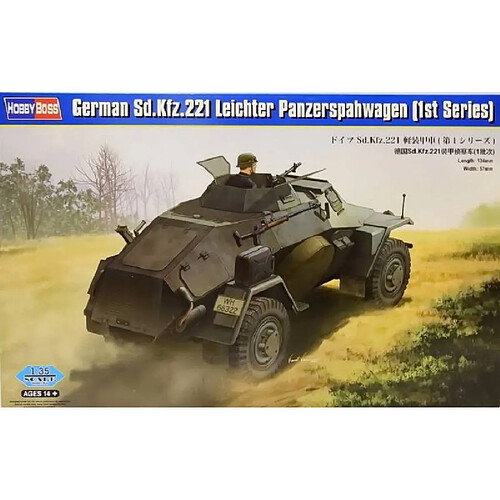 Hobby Boss Maquette Véhicule German Sd.kfz.221 Leichter Panzerspahwagen (1st Series)