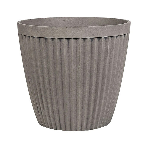 Beliani Pot de fleurs taupe d44 cm POKA