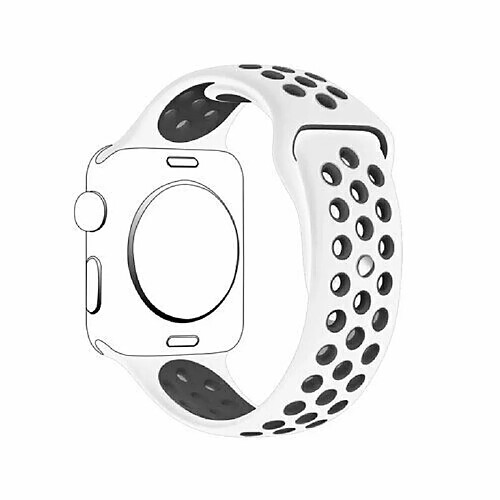 PHONECARE Bracelet SportyStyle pour Apple Watch SE (2022) - 44mm - Blanc / Noir