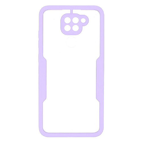 Coque en TPU + acrylique antichoc violet pour votre Xiaomi Redmi Note 9 (MTK Helio G85)