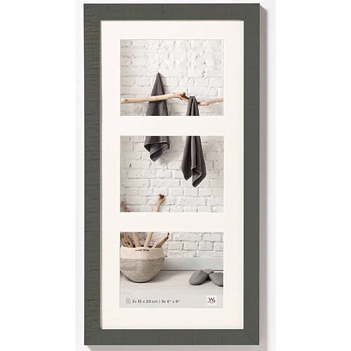 Walther Design Cadre photo Home 3x15x20 cm Gris