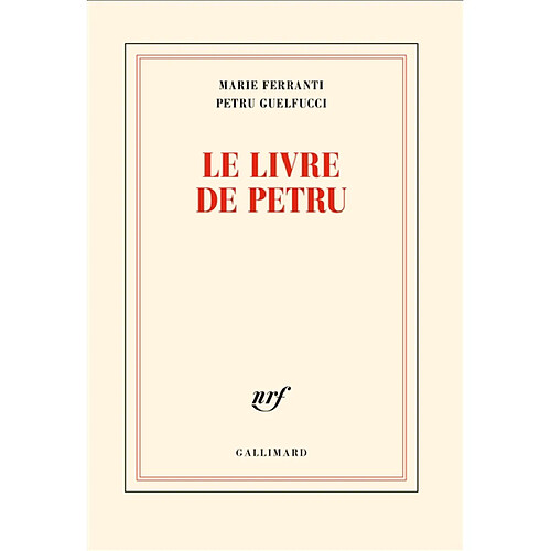 Le livre de Petru. U libru di Petru · Occasion