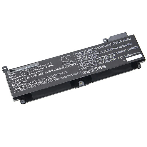 vhbw Batterie compatible avec Lenovo ThinkPad T470s 20JS001CUS, T470s 20JS001DUS ordinateur portable (2000mAh, 11,4V, Li-polymère)