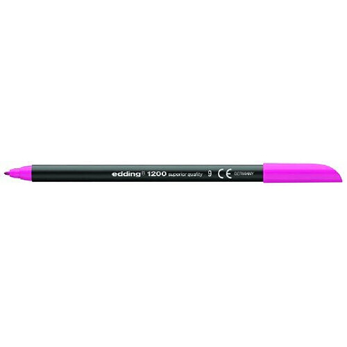 Edding e-1200 Lot de 10 Feutres de coloriage à Pointe ogive 0,5 à 1 mm Rose