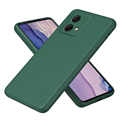 Htdmobiles Coque pour Motorola Moto G84 5G - housse etui silicone gel fine + film ecran - VERT