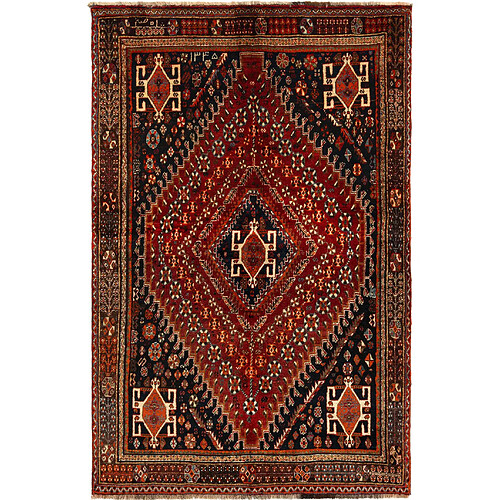 Vidal Tapis de laine 209x136 rouge Ghashghai