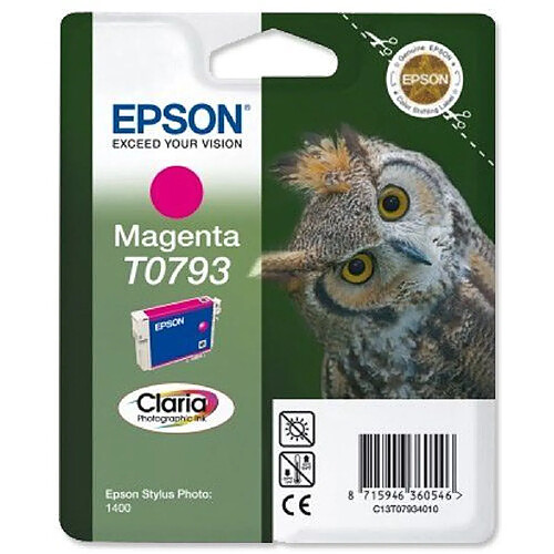 Epson Tintenpatrone Magenta T0793 Claria Photographic Ink