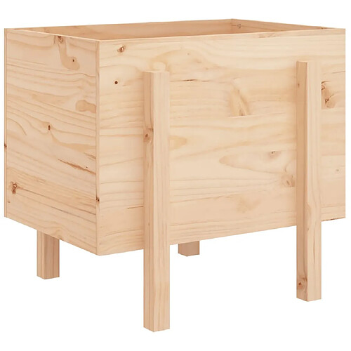 Maison Chic Jardinière,Bac à fleurs - pot de fleur 62x50x57 cm bois massif de pin -GKD89261