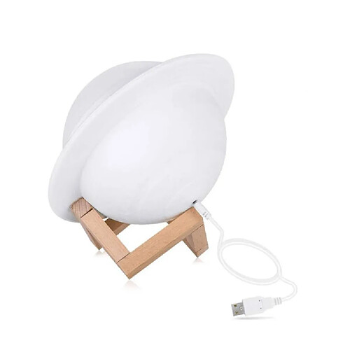 Universal 15cm 3D Lumière Lune 16 couleurs LED Saturn Veilleuse Lit bébé lointain avec étagère Cadeau de Noël pour les enfants | Veilleuse LED