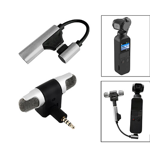 Type C à 3,5 mm adaptateur audio sans fil externe Microphone Pour DJI Osmo Pocket