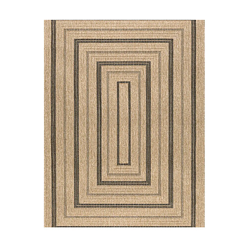 Avril Paris Tapis extérieur - 160x230cm - naturel - 100% polypropylène résistant aux UV - 1400 gr/m2 - NOUR