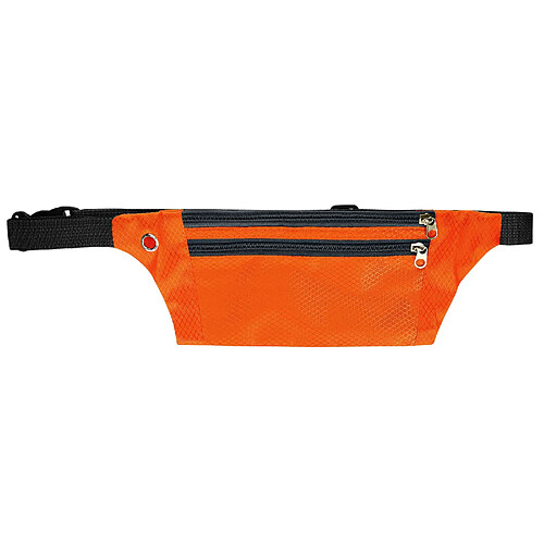 Avizar Sac banane Sport Multipoches Zippées Bandes réfléchissantes Réglable orange