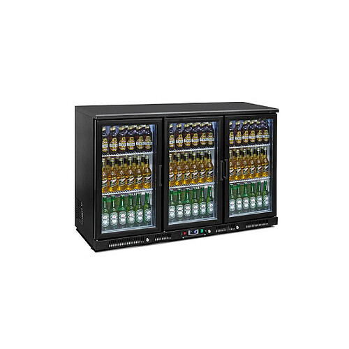 VIRTUS GROUP Réfrigérateur Bar Avec 3 Portes Battante En Verre, 310 Litres, +2°/+12°C - Virtus - 9976F