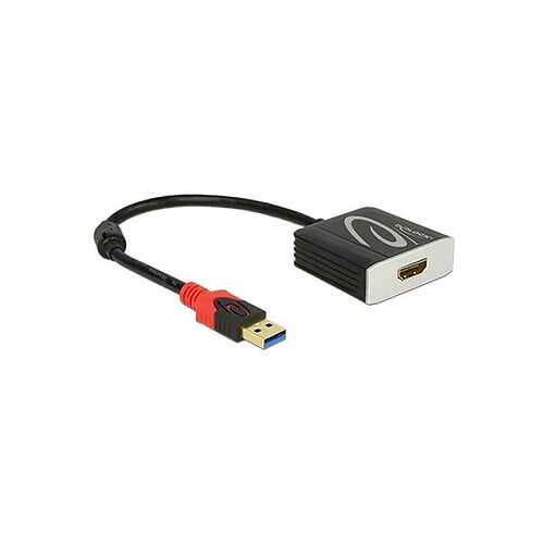 Adaptateur USB 3.0 vers HDMI DELOCK 62736 20 cm Noir