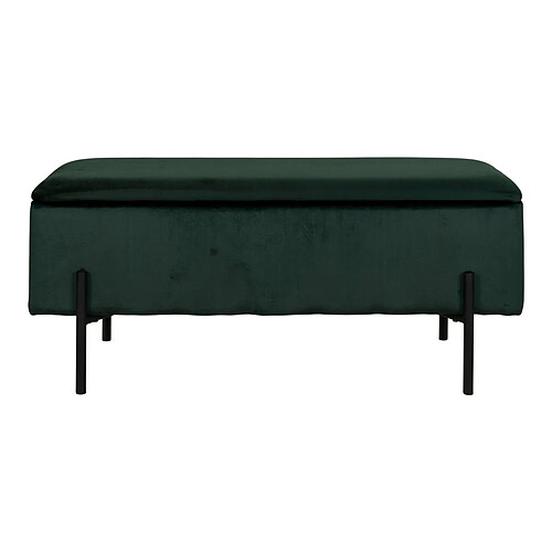 EPIKASA Banc avec Rangement Watford, Vert, Polyester, 36,5x95x46 cm