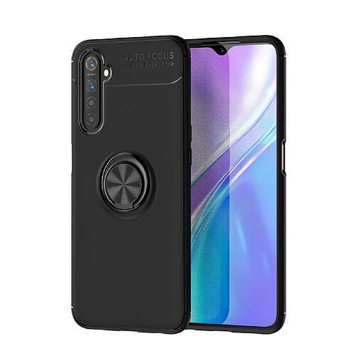 Coque en TPU avec béquille noir pour votre Realme 6