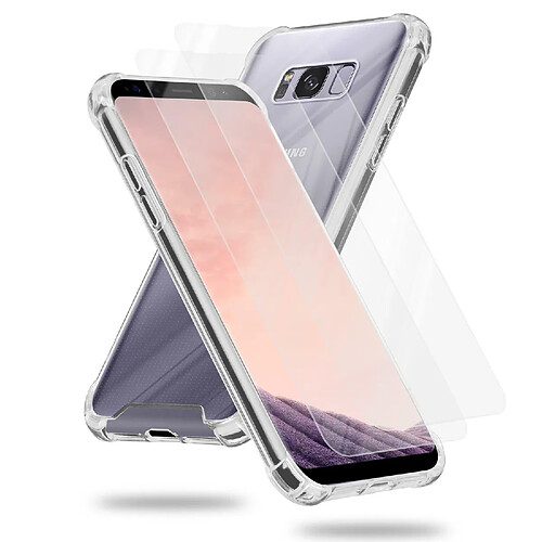 Cadorabo Coque Samsung Galaxy S8 PLUS en Transparent + Verre trempé