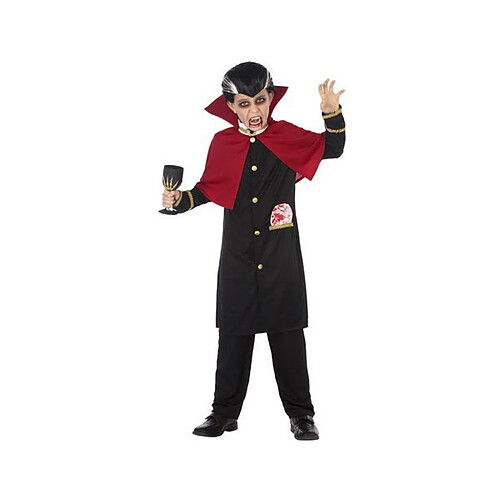 Totalcadeau Costume pour enfants vampire noir rouge (2 Pcs) - Un costume garcon Taille - 3-4 Ans pas cher