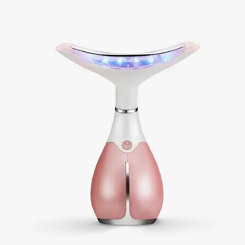 Chrono Appareil Anti Rides Visage, Appareils Lifting Massage Visage, Anti-âge Soin de Peau Beauté Appareil, Tonification Pour Le Visage Raffermissement Levage Cou, Réduction des Pores, Rechargeable-Rose