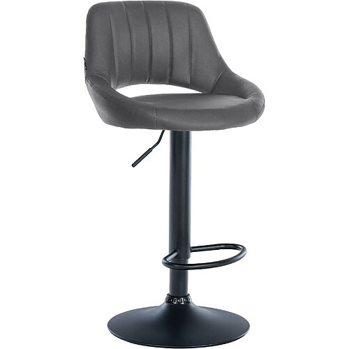 Non Tabouret de bar Milet simili cuir noir