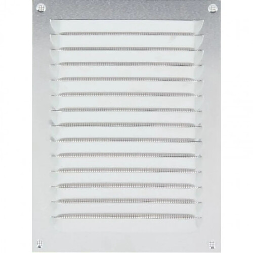 Grille à persienne 436 Renson 400 x 100 mm époxy blanc NR RAL 9010