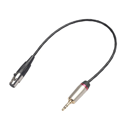 Câble De Connecteur Audio Microphone 3,5 Mm Mâle Vers XLR Femelle 1m