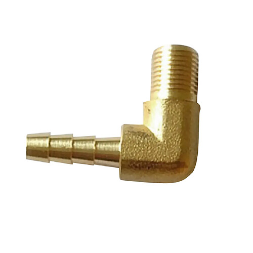 1Pc Laiton 90 Degrés Mâle Coude Barbelé Tuyau Queue Tuyau Gaz Raccord 3.18mm à 6mm