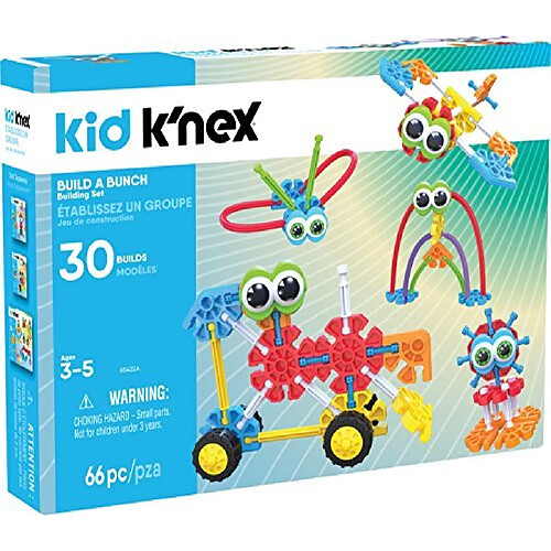 KID KNEX - Build A Bunch Set - 66 Pieces - For Ages 3+ Construction A Educational Toy (Amazon Exclusive) packaging may vary