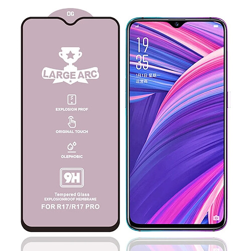 Wewoo Film de verre trempé Pour OPPO R17 Pro 9H HD de plein écran à haute alumine