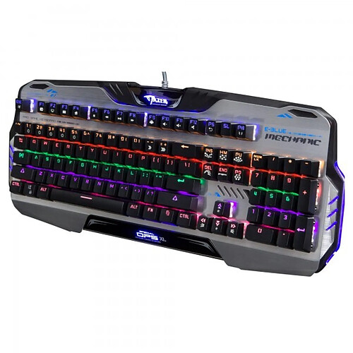 Clavier Mécanique Gamer - Clavier Gaming avec Blue Switch - LED Rétro-éclairé - E-BLUE - EKM729 - OPS XL - AZERTY