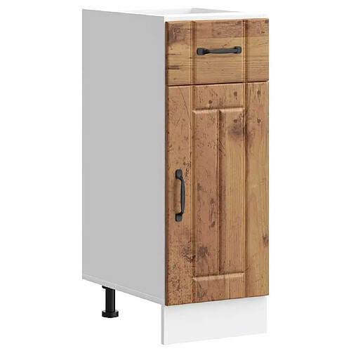 VidaXL Armoire Cuisine Lucca Vieux Bois