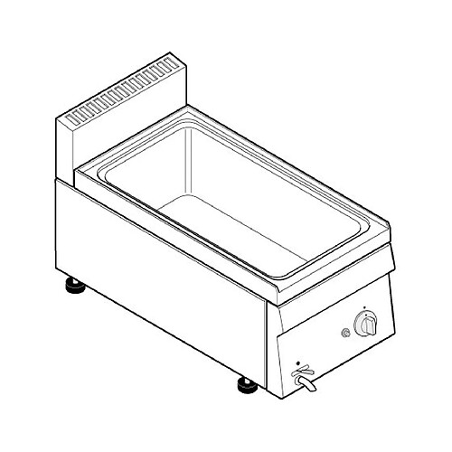 Bain-Marie GN 1/1 Gaz à Poser - Gamme 600 - Tecnoinox