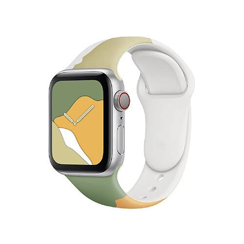 Eko Bracelet pour Apple Watch 38/40/41mm en TPU Patchwork Vert