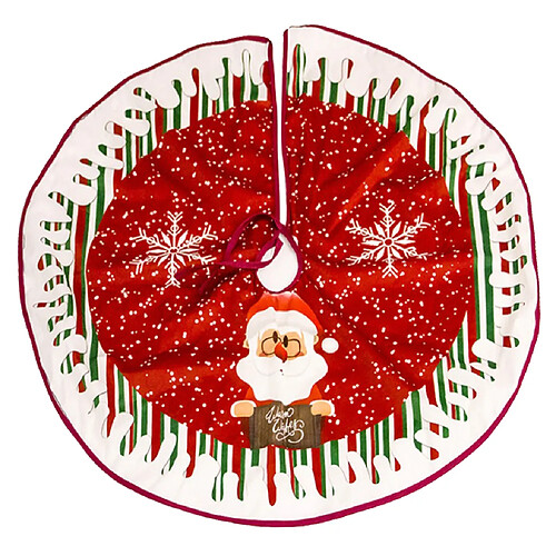 tissu jupe d'arbre de Noël se dresse décor de Noël 90cm santa claus a