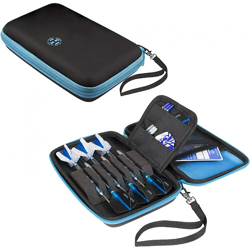 Harrows Etui Fléchettes Blaze Pro 6 case aqua noir