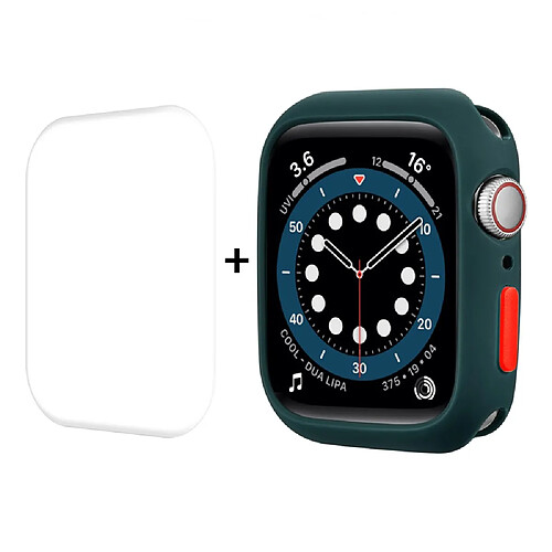 Coque en TPU ENKAY vert noirâtre pour votre Apple Watch Series 7 41mm