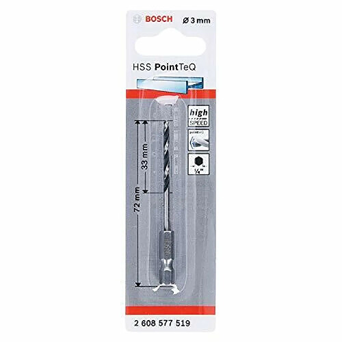 Bosch Foret hélicoïdal HSS PointTeQ Hex