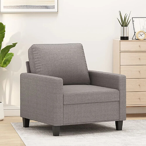 Maison Chic Fauteuil relax,Chaise pour salon Taupe 60 cm Tissu -MN14751