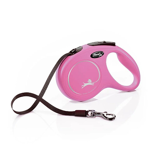 Laisse New Classic M Tape 5 m pink Flexi CL20T5-251-P-20