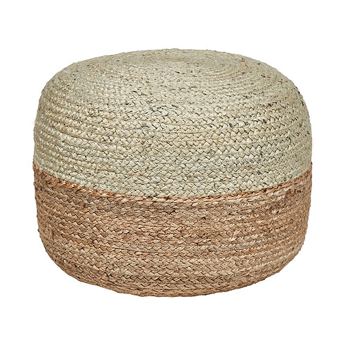 Beliani Pouf DUKI Vert clair Jute 50 cm 50 cm